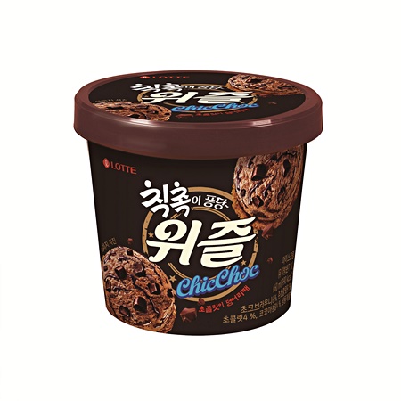 롯데제과가 새롭게 출시한 '칙촉이 퐁당 위즐' 아이스크림. (자료제공=롯데제과)
