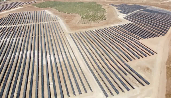 한화에너지가 Amarenco Solar Limited(아마렌코 솔라)에 매각한 50MW 태양광 발전소 전경 (스페인 남부 세비야 지역) [사진=한화에너지 제공]