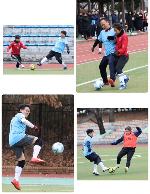 20일, 국회출입기자단축구팀과 동대문여성축구단의 친선 경기가 여의도 국회 운동장에서 열렸다.