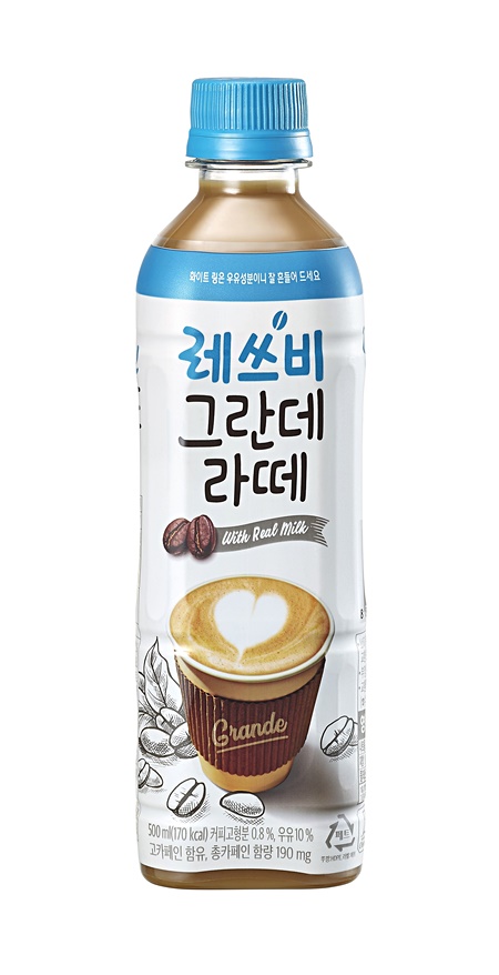 롯데칠성음료가 새롭게 출시한 '레쓰비 그란데라떼'. (자료제공=롯데칠성음료)