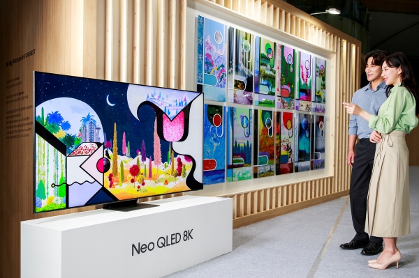 삼성전자가 4월 29일부터 5월 8일까지 서울 코엑스 'Blossom The HOPE 2022' 행사의 아트 전시 프로그램인 'Neo QLED 8K'와 함께하는 '8K Big Picture in FOR:REST' 전시회를 개최한다. (사진=삼성전자 제공)