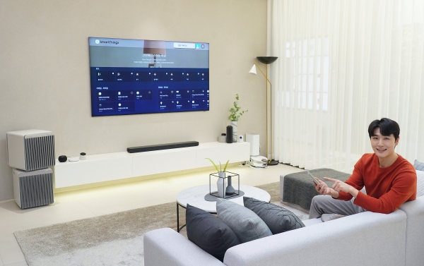 삼성 스마트싱스 홈 IoT 솔루션 적용 아파트 10만 세대 돌파 (사진=삼성전자 제공)